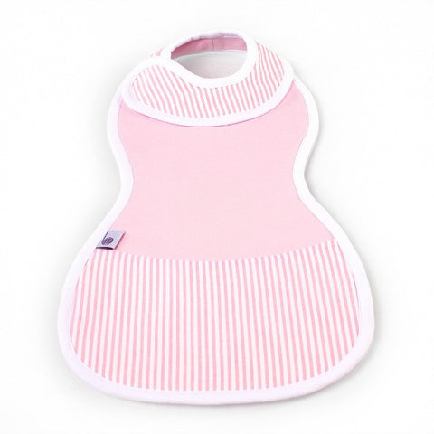 The Burpa Bib™ in Baby Pink/Saturday Seersucker