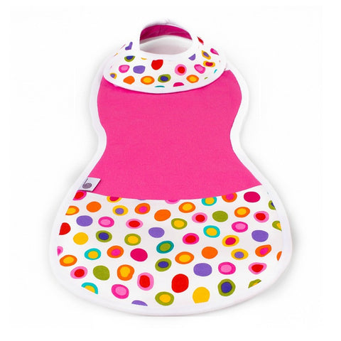 The Burpa Bib™ in Pink Polka