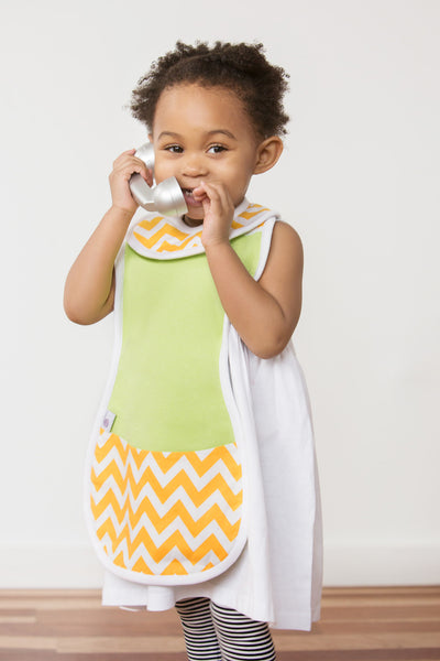 The Burpa Bib™ in Lime Time
