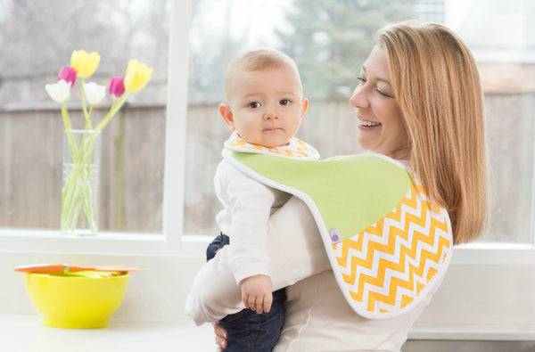 The Burpa Bib™ in Lime Time